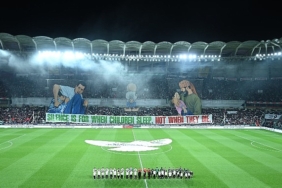 Filistin Milli Takımı ile Konyaspor’un Karşılaştığı Maçta Tüm Dünyaya Filistin’e Destek Mesajı Verildi