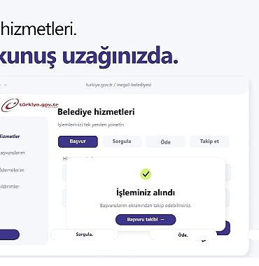 İnegöl’de Belediye Hizmetlerine E-Devlet Kolaylığı: Yarım Milyon İşlem Gerçekleştirildi
