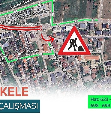 Selahattin Eyyubi Caddesi 4 gün trafiğe kapalı